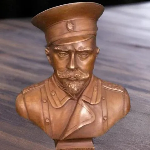 Бюст «Деникин» из бронзы в подарок