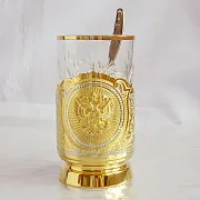Златоустовский подстаканник «Элегантный» — необычный подарок — фотография 4