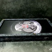 Нарды под стеклом «Герб России» — оригинальный подарок — фотография 7