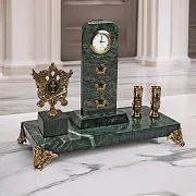 Часы «Погон» с гербом ФССП и подставками — оригинальный подарок — фотография 1