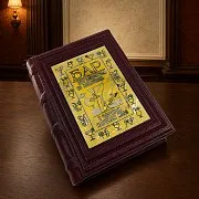 Книга в кожаном переплете «Бар-путеводитель по коктейлям» — необычный подарок — фотография 1