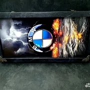 Нарды под стеклом «BMW» — оригинальный подарок — фотография 5