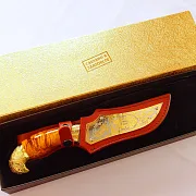 Дамасский нож «Медведь» №5 — красивый подарок — фотография 8