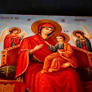 Икона Богоматери "Всецарица" — оригинальный подарок — фотография 7
