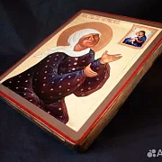 Икона деревянная "Святая Матрона" — необычный подарок — фотография 4