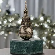Композиция «Московский Кремль» на змеевике — красивый подарок — фотография 1
