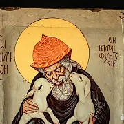 На память: Икона деревянная с Ковчегом Спиридон Тримифунтский — фотография 3